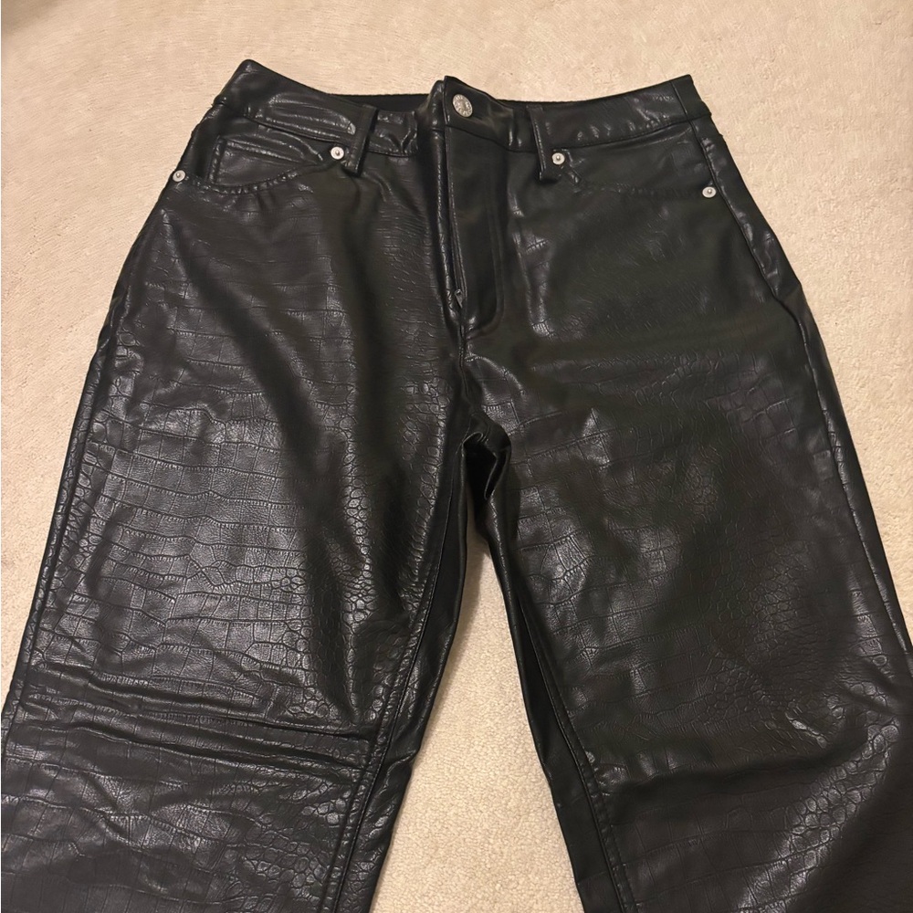 Express leather pants